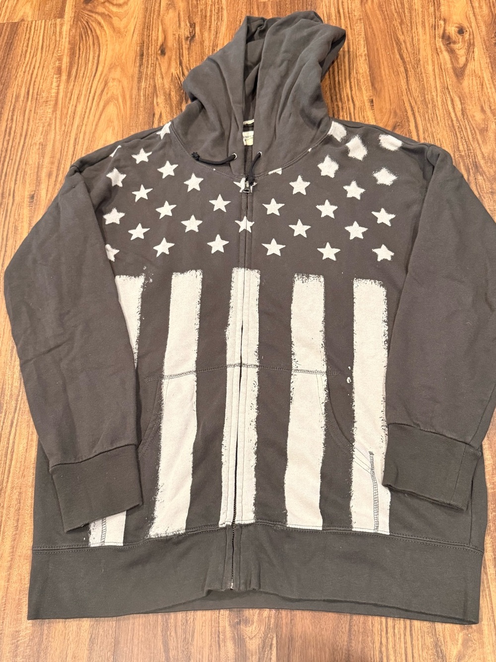 Ralph Lauren DENIM & SUPPLY Full Zip Up American Flag Hoodie Sz XL USA